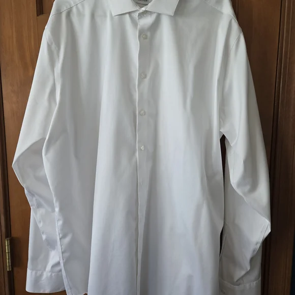 Calvin Klein Crisp White Dress Shirt - Picture 1 of 3